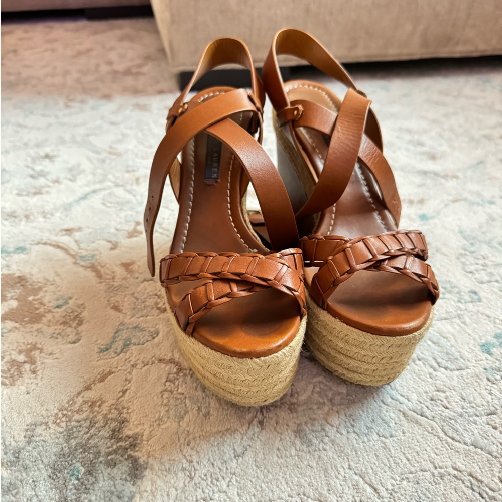 Brown Wedge Sandals